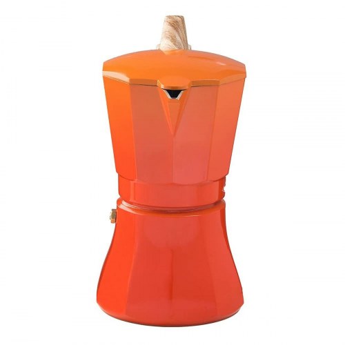 Oroley Petra italiensk espressokande - Orange, aluminium, 9 kopper