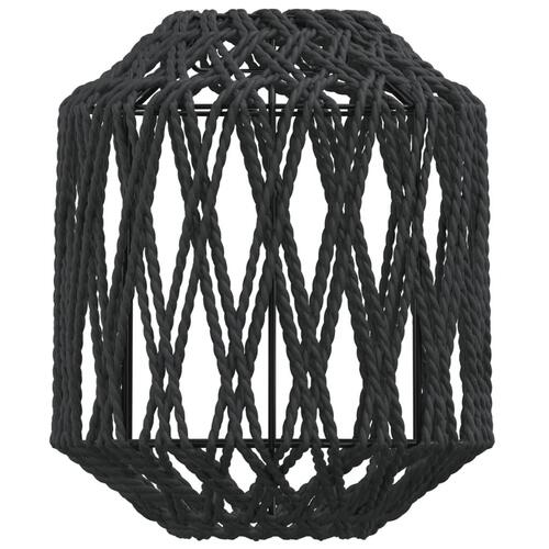 Lampeskærm Ø23x28 cm jerrn og papir sort