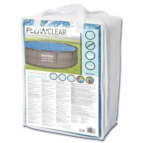 solopvarmet poolovertræk Flowclear 356 cm