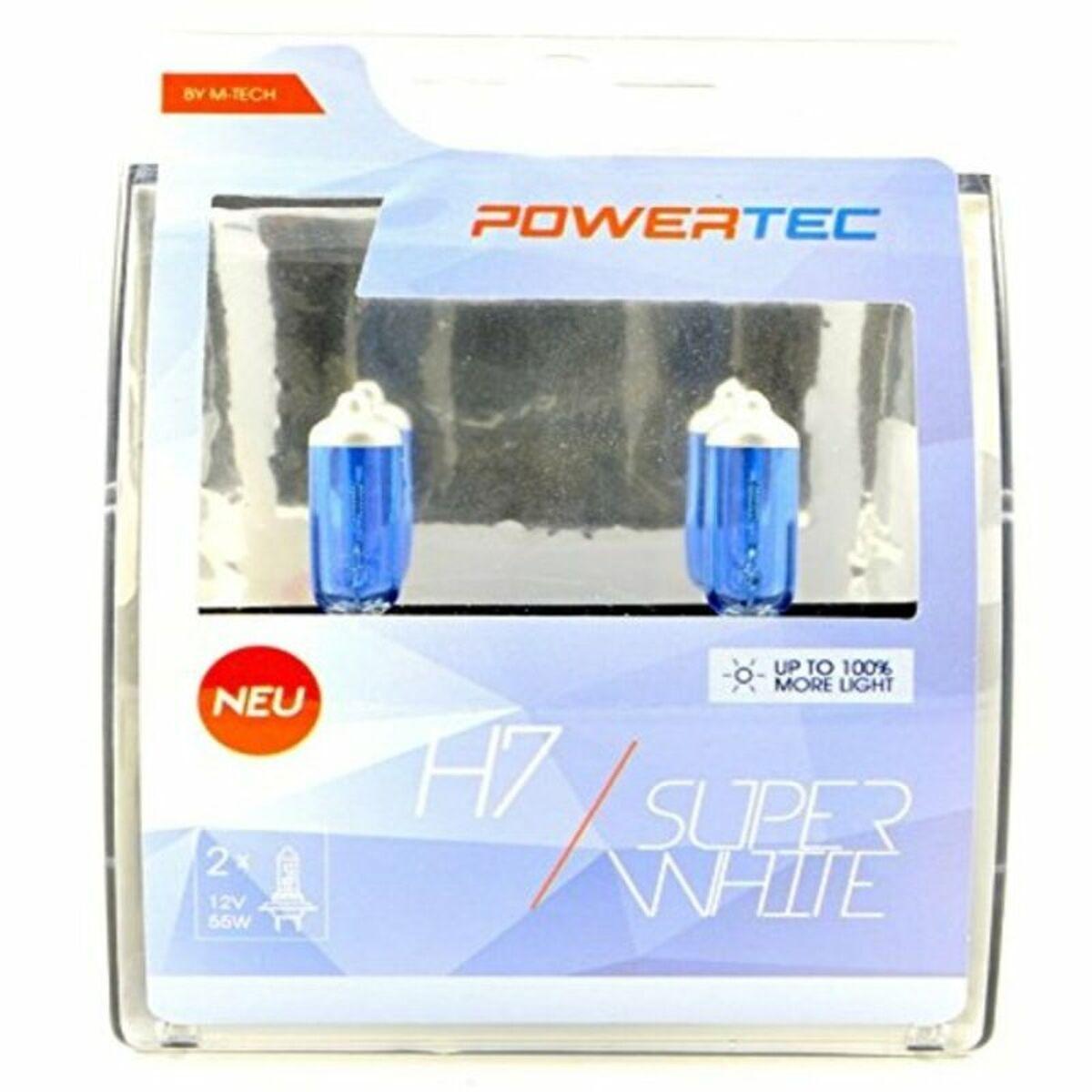 M-Tech PTZSW7-DUO H7 halogenpærer 12 V - Super White