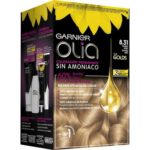 Hårfarve uden ammoniak Garnier Olia - Honning blond 8,31