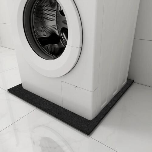 Vibrationsdæmpende måtte til vaskemaskine 60x60x1 cm sort