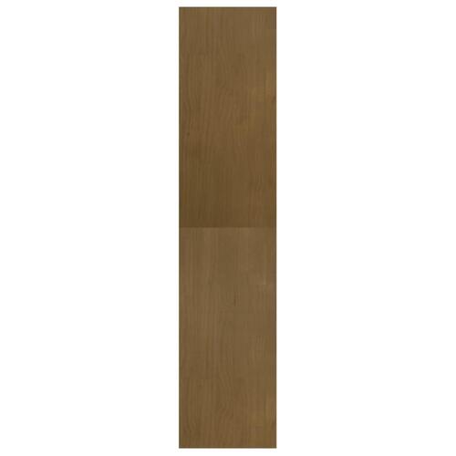 Bogreol/rumdeler 40x30x135,5 cm massivt fyrretræ gyldenbrun