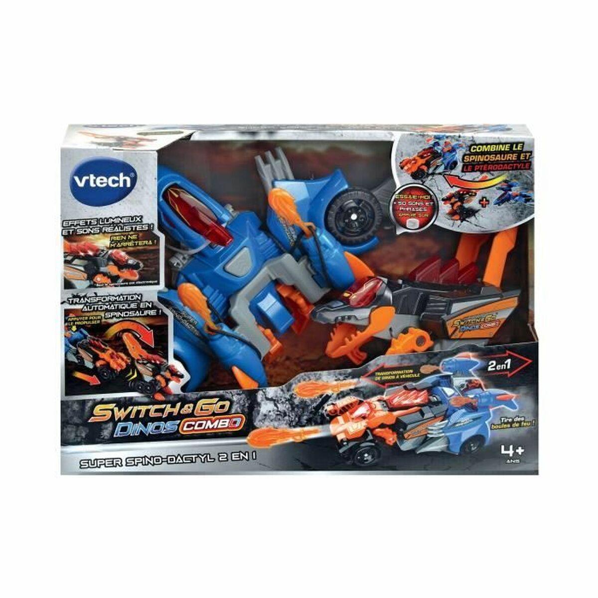 Super Robot Der Kan ændres Vtech Switch & Dinos Combo: Super Spino Dactyl Dinosaur