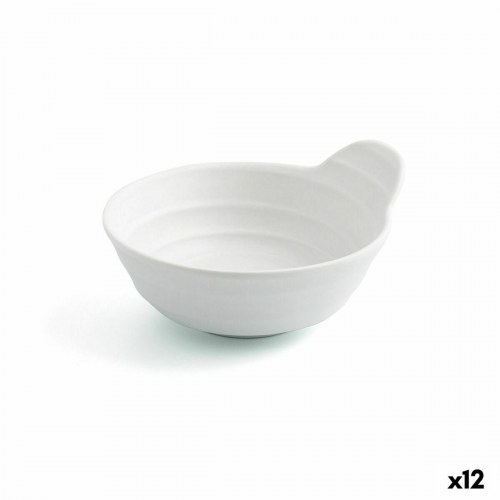 Sæt til appetizere Quid Select Hvid Plastik Melamin 11,5 x 5,5 cm (12 enheder)