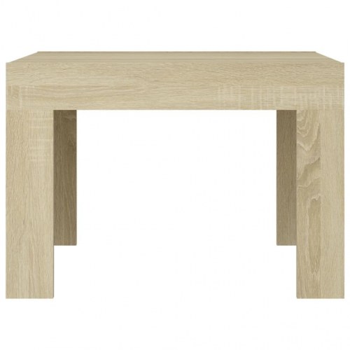 Sofabord 50 × 50 × 35 cm i konstrueret træ - sonoma-eg
