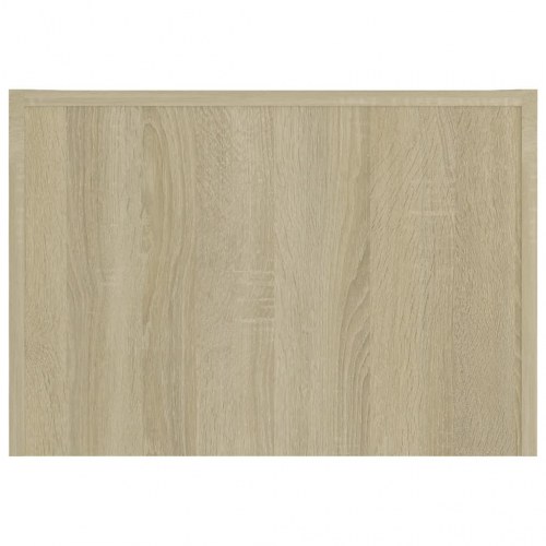Sofabord 50 × 50 × 35 cm i konstrueret træ - sonoma-eg