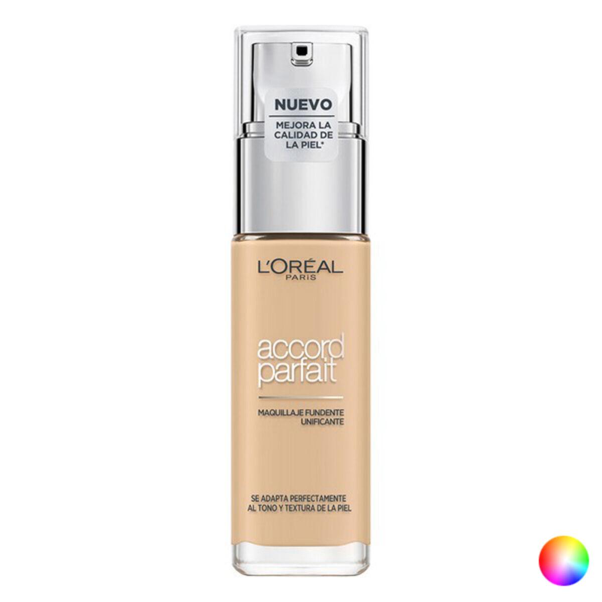 Flydende makeup foundation Accord Parfait L'Oreal Make Up (30 ml) (30 ml) - 3,5N-peach 30 ml