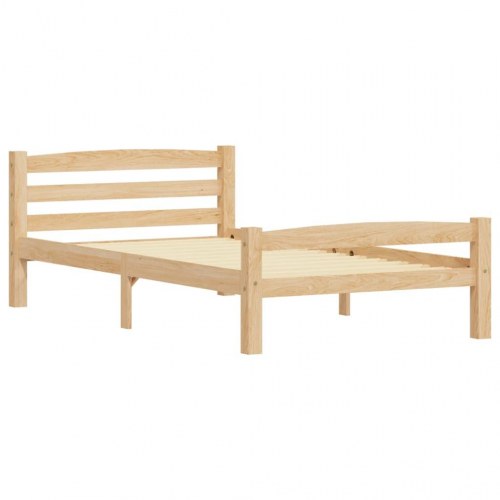 Sengeramme i massivt fyrretræ 90x200 cm - uden madras