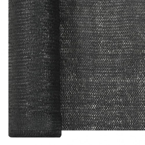 Privatlivsnet/afskærmning 2×25 m - HDPE 150 g/m², sort