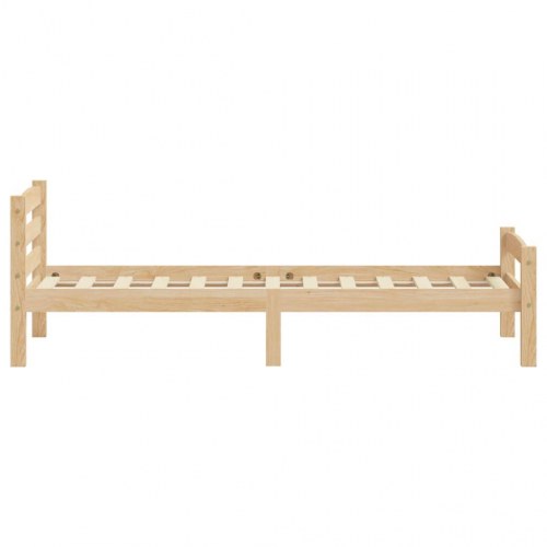 Sengestel i massivt fyrretræ 100 x 200 cm - lamelbund