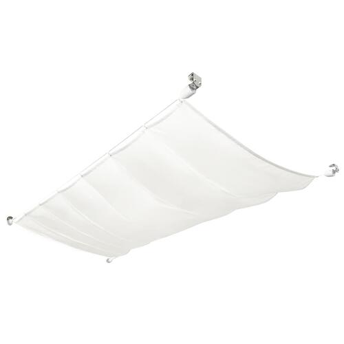 Solsejl til terrassen komplet sæt oxford-stof 140 x 420 cm