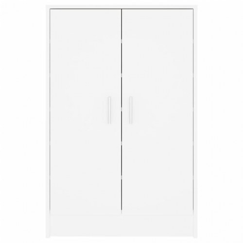 Skoskab 60x35x92 cm konstrueret træ hvid