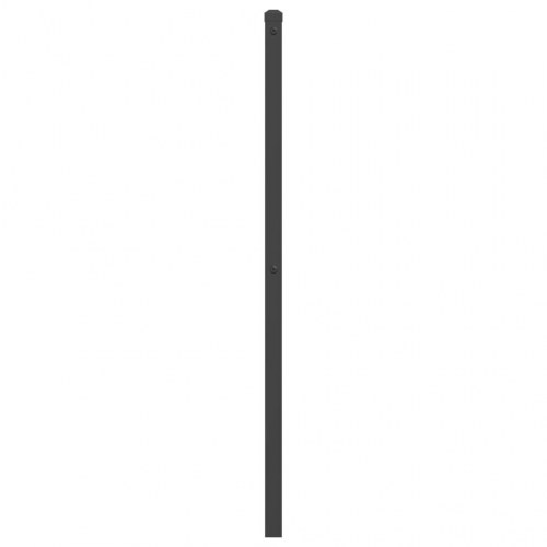 Sengegavl 100 cm metal sort