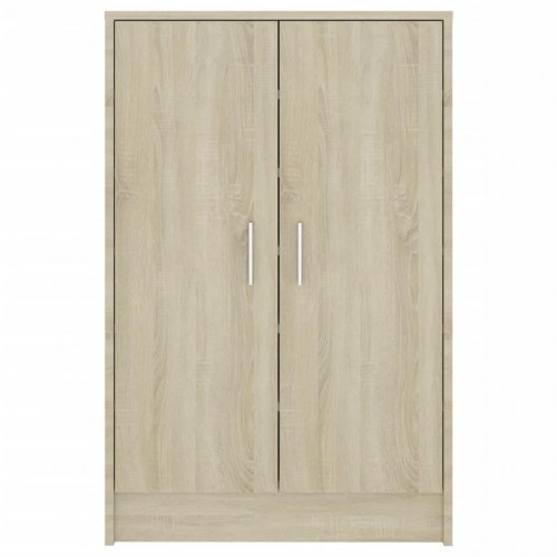 Skoskab 60×35×92 cm i konstrueret træ - sonoma eg