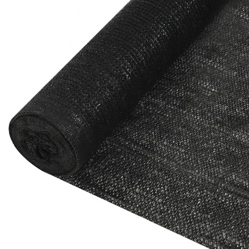 Afskærmningsnet HDPE 1,5 × 50 m - 195 g/m², sort