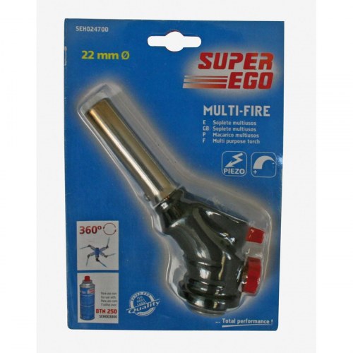 Super Ego Multi-Fire blæselampe til madlavning - Sort
