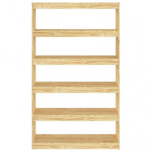 Bogreol/rumdeler 100x30x167,5 cm massivt fyrretræ