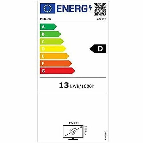 Skærm Philips 222B9T/00 21,5" Full HD 60 Hz WLED