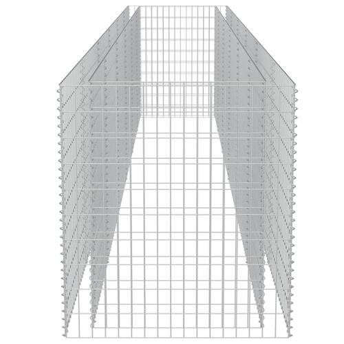 Gabion-højbed 540x90x100 cm galvaniseret stål