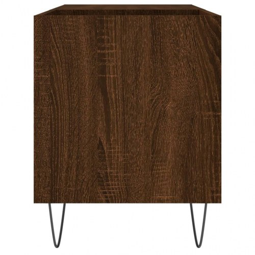 Vinylskab 85×38×48 cm i konstrueret træ - brun egetræsfarve