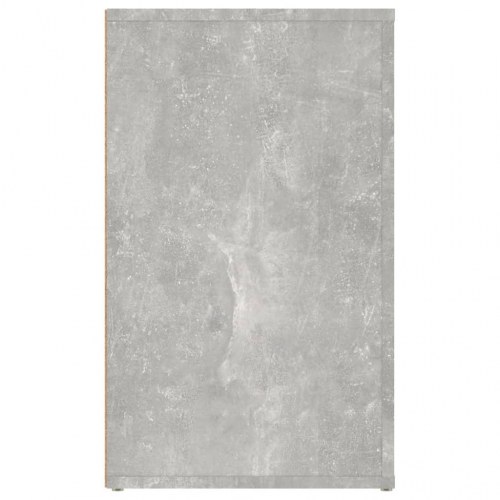 Sengebord 50 × 36 × 60 cm i konstrueret træ - betongrå, 3 skuffer