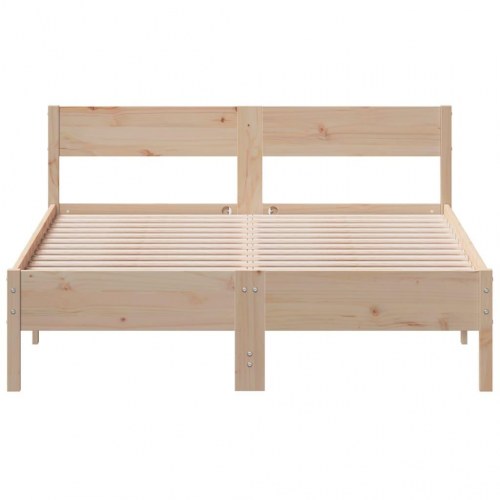 Sengeramme uden madras 140 x 200 cm i massivt fyrretræ