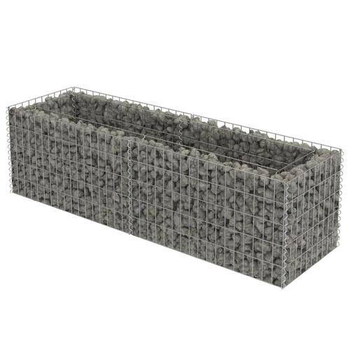 Gabion-højbed 180x50x50 cm galvaniseret stål