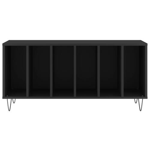 Vinylskab 100x38x48 cm konstrueret træ sort
