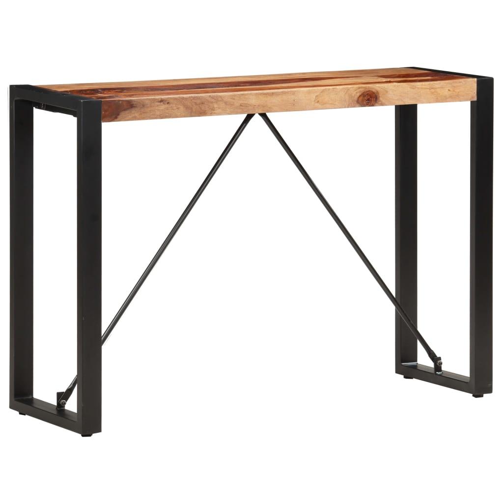 Konsolbord 110x35x76 cm massivt sheeshamtræ