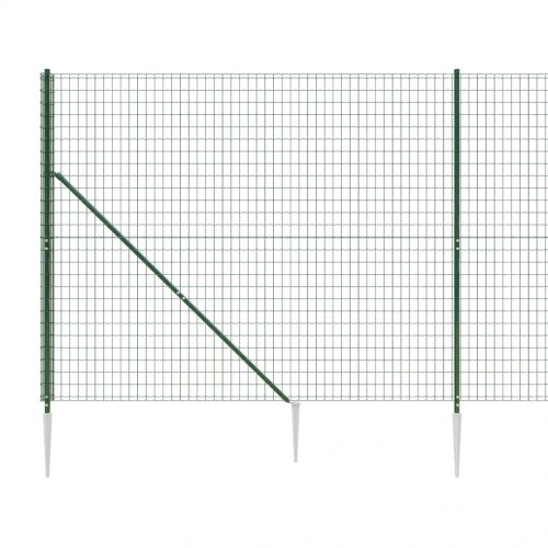 Trådhegn med jordspyd 1,4x10 m grøn