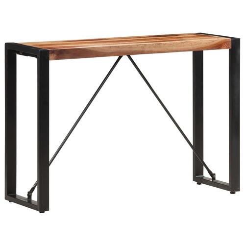 Konsolbord 110x35x76 cm massivt sheeshamtræ