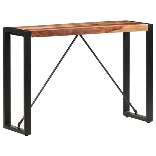 Konsolbord 110x35x76 cm massivt sheeshamtræ