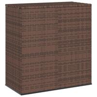 Hyndeboks 100x49x103,5 cm polyrattan brun