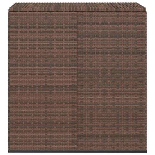 Hyndeboks 100x49x103,5 cm polyrattan brun