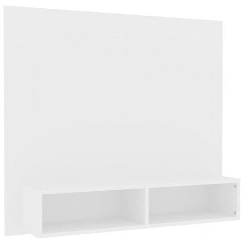 Tv-bord 102x23,5x90 cm konstrueret træ hvid