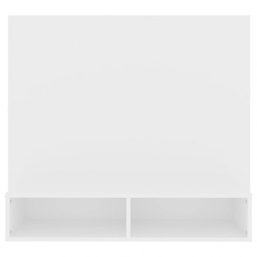 Tv-bord 102x23,5x90 cm konstrueret træ hvid