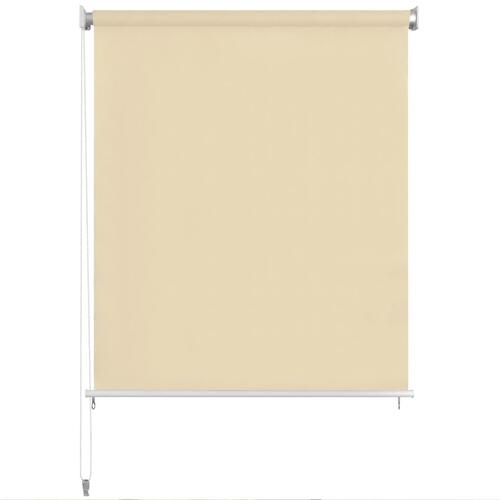 Udendørs rullegardin 100 x 230 cm cremefarvet
