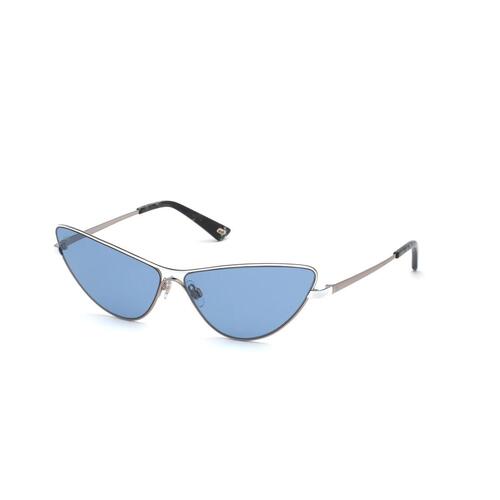 Web Eyewear solbriller til kvinder WE0269-6534V, blå linser Ø 65 mm