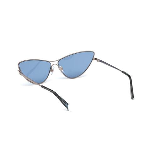 Web Eyewear solbriller til kvinder WE0269-6534V, blå linser Ø 65 mm