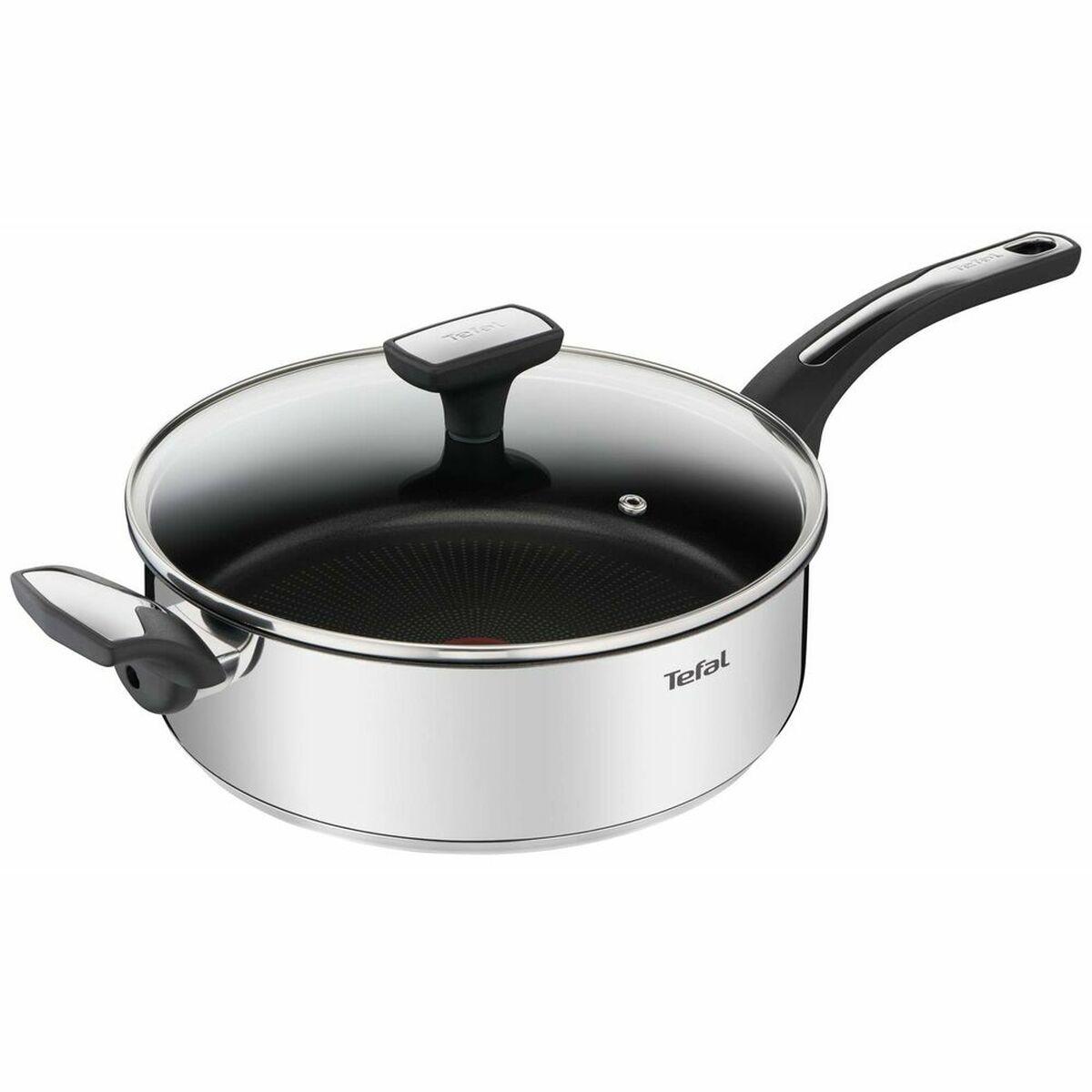 Tefal Emotion stegepande med låg, Ø 26 cm - rustfrit stål