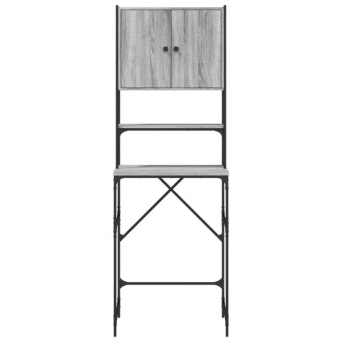 Vaskemaskineskab 68 × 48,5 × 194 cm - grå sonoma-eg