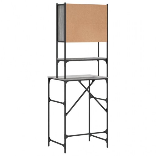 Vaskemaskineskab 68 × 48,5 × 194 cm - grå sonoma-eg