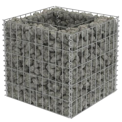 Gabion-højbed 50x50x50 cm galvaniseret stål