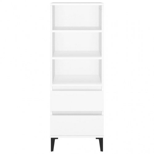 Højskab 40x36x110 cm konstrueret træ hvid