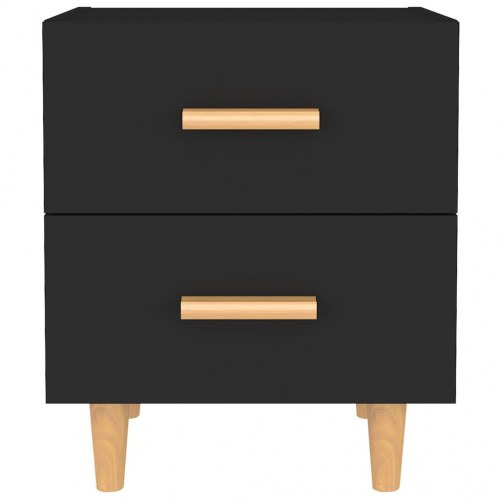 Sengeborde 40x35x47,5 cm 2 stk. sort