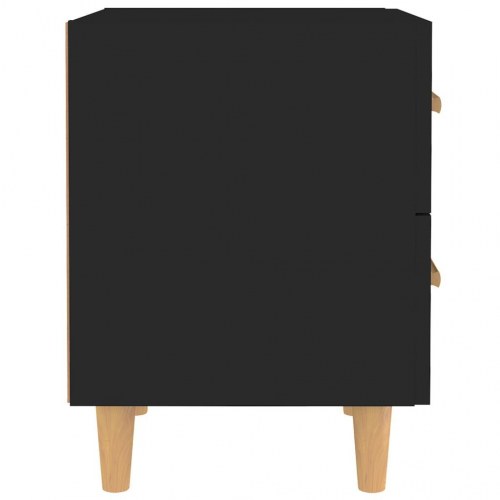 Sengeborde 40x35x47,5 cm 2 stk. sort