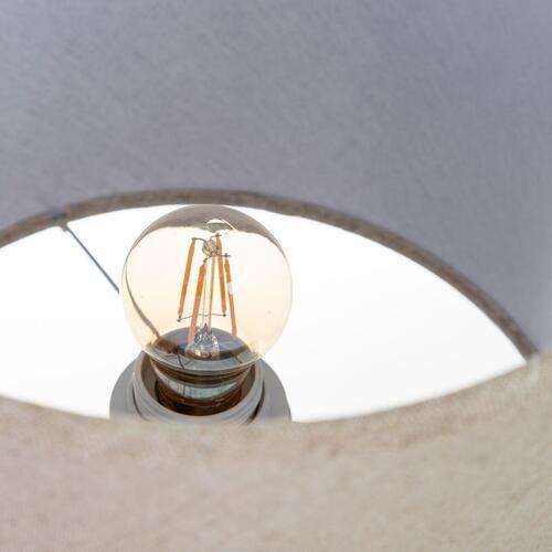Bordlampe Hvid Hør Træ 60 W 220 V 240 V 220-240 V 30 x 30 x 69 cm