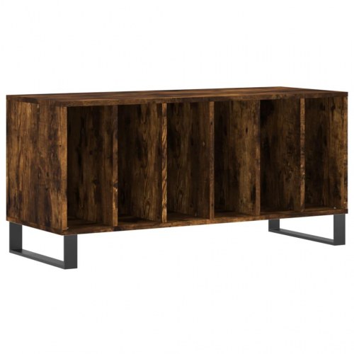 Vinylskab 100×38×48 cm i konstrueret træ - røget egetræsfarve