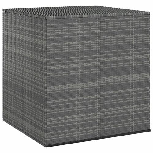 Hyndeboks 100x97,5x104 cm polyrattan grå